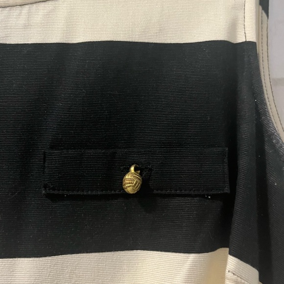 Limited black and white sleeveless striped dress - Picture 3 of 5